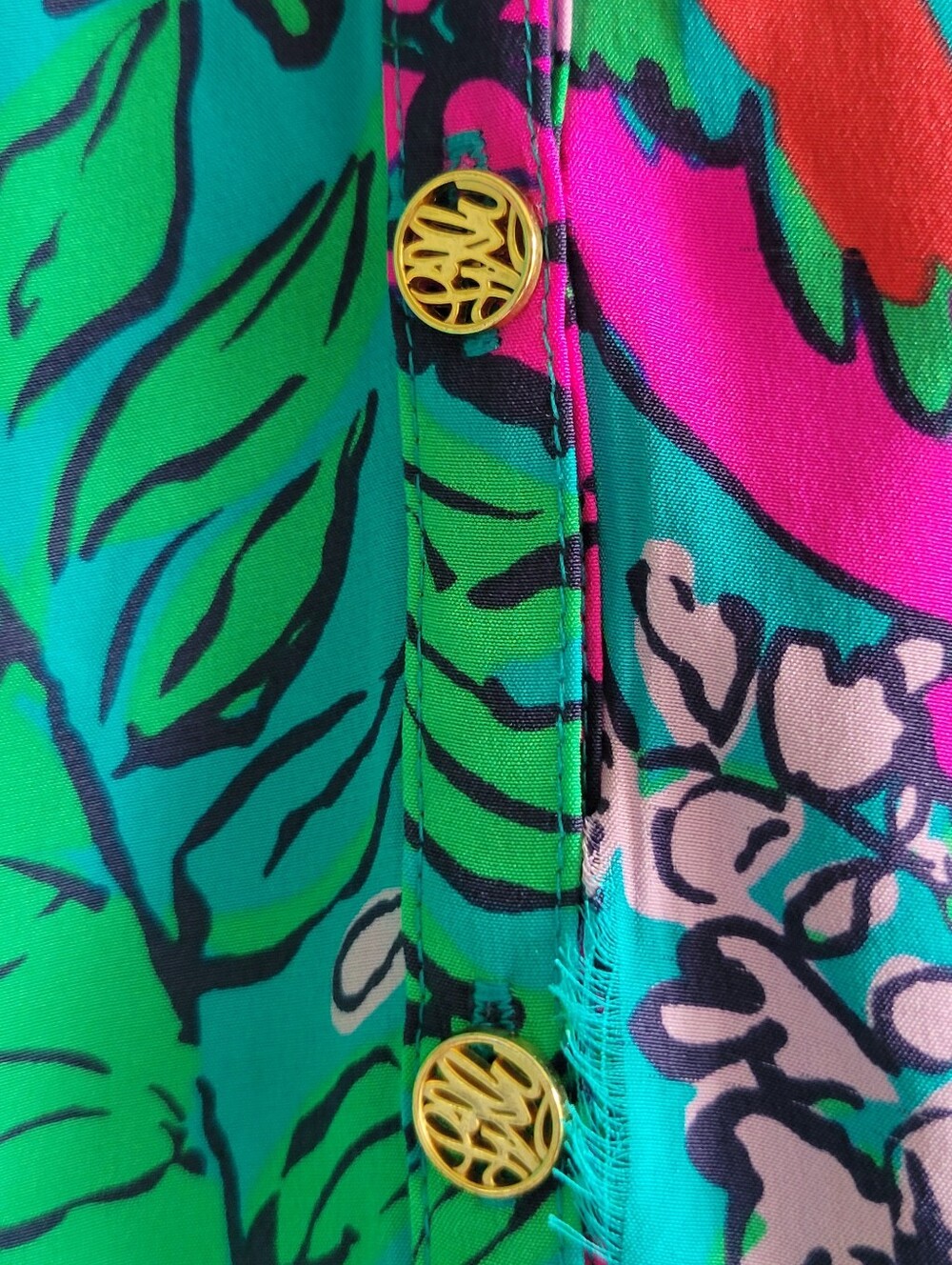Lily Pulitzer Womens Size Large 100% SILK Blouse - Picture 5 of 10